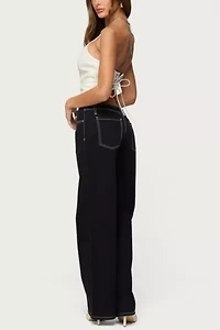 Edikted Kizzie Faux Leather Halter Top