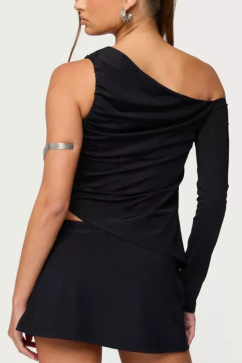 Edikted Lucretia Asymmetric Off Shoulder Top