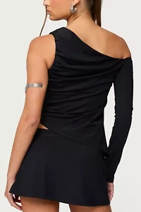 Edikted Lucretia Asymmetric Off Shoulder Top
