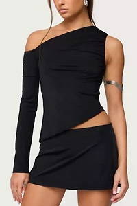 Edikted Lucretia Asymmetric Off Shoulder Top