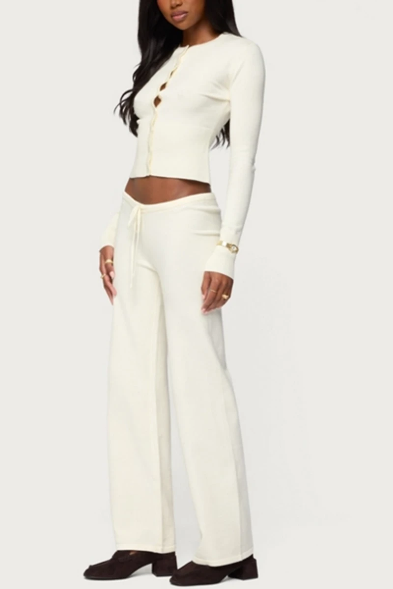 Edikted Montanna Rib Knit Cardigan