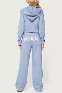 Edikted Miami Babe Zip Up Hoodie