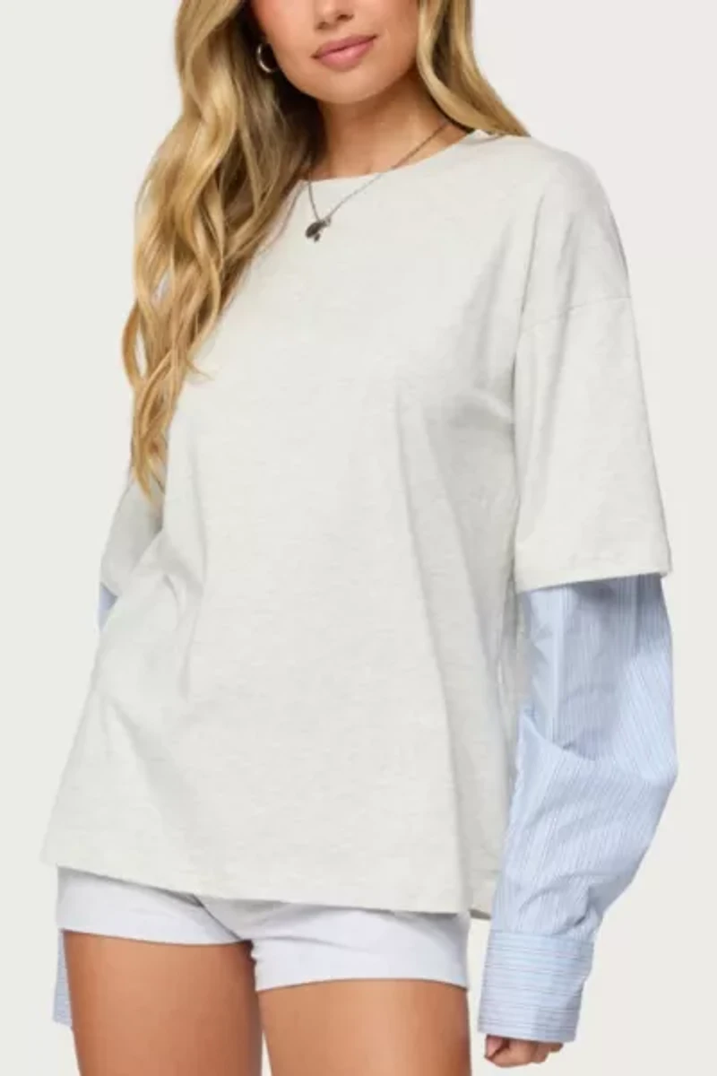Edikted Tailor Oversized Layered Top