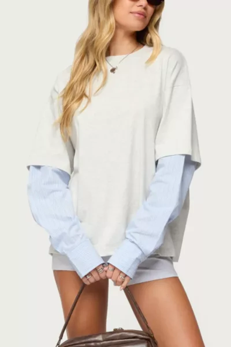 Edikted Tailor Oversized Layered Top