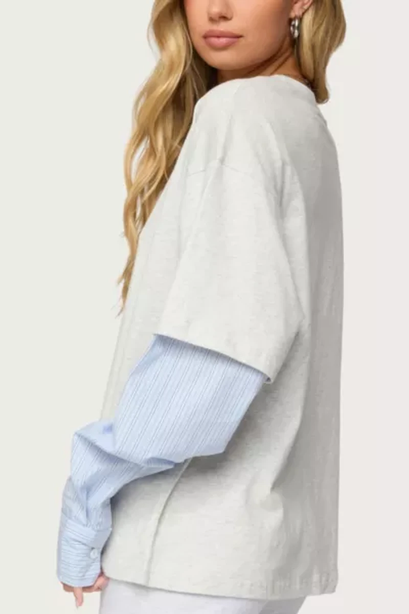 Edikted Tailor Oversized Layered Top