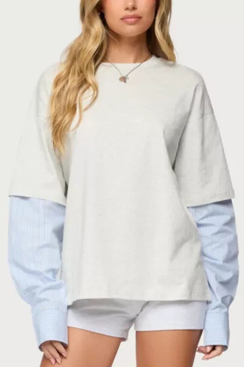 Edikted Tailor Oversized Layered Top