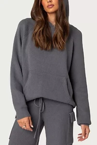 Edikted Wynter Oversized Knit Hoodie
