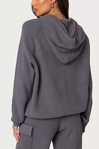 Edikted Wynter Oversized Knit Hoodie