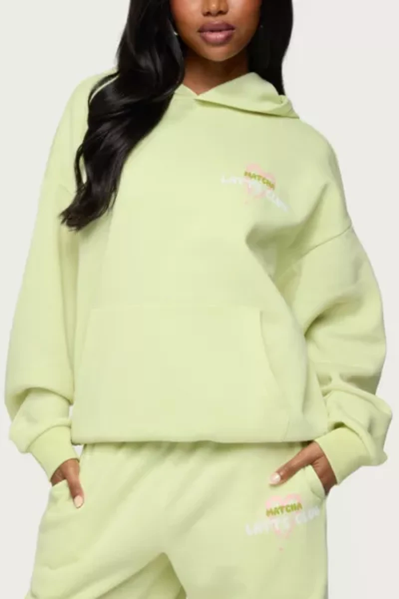 Edikted Matcha Lover Oversized Hoodie