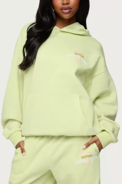 Edikted Matcha Lover Oversized Hoodie