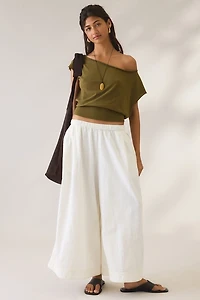 BDG Creekside Cropped Cotton Wide Leg Pants