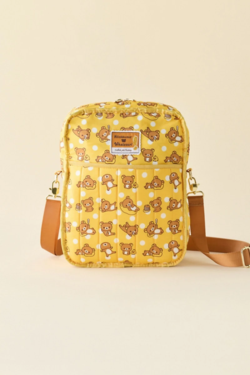 Whatever! Makes You Happy Rilakkuma Reversible Quilted Denim Bag