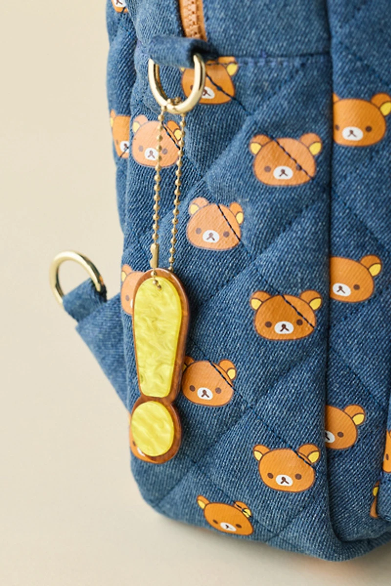 Whatever! Makes You Happy Rilakkuma Reversible Quilted Denim Bag