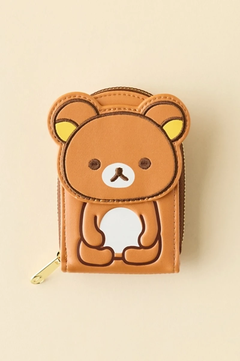 Whatever! Makes You Happy X Rilakkuma Faux Leather Accordion Wallet
