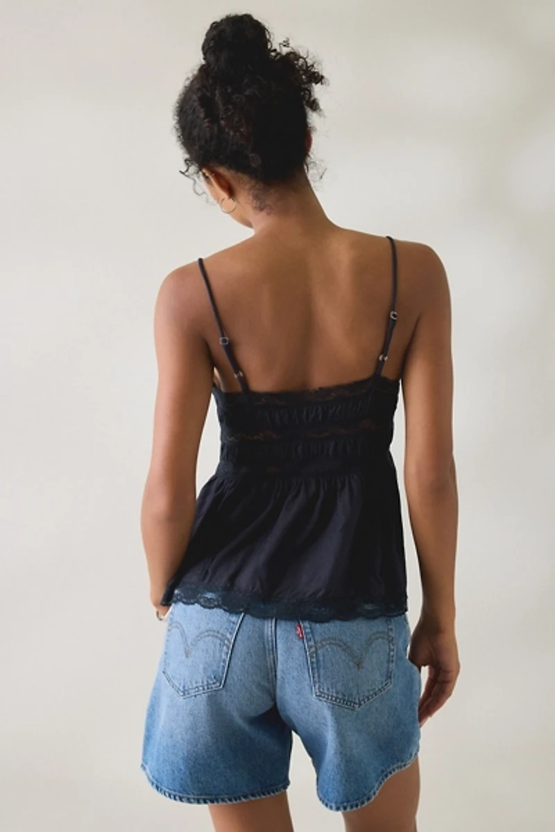 Kimchi Blue Tabby Lace Trim Babydoll Cami