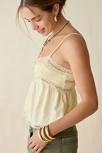 Kimchi Blue Tabby Lace Trim Babydoll Cami