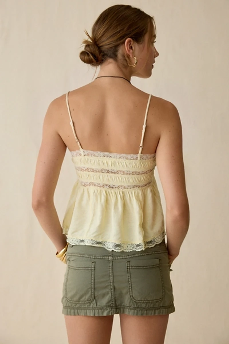 Kimchi Blue Tabby Lace Trim Babydoll Cami