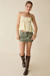 Kimchi Blue Tabby Lace Trim Babydoll Cami