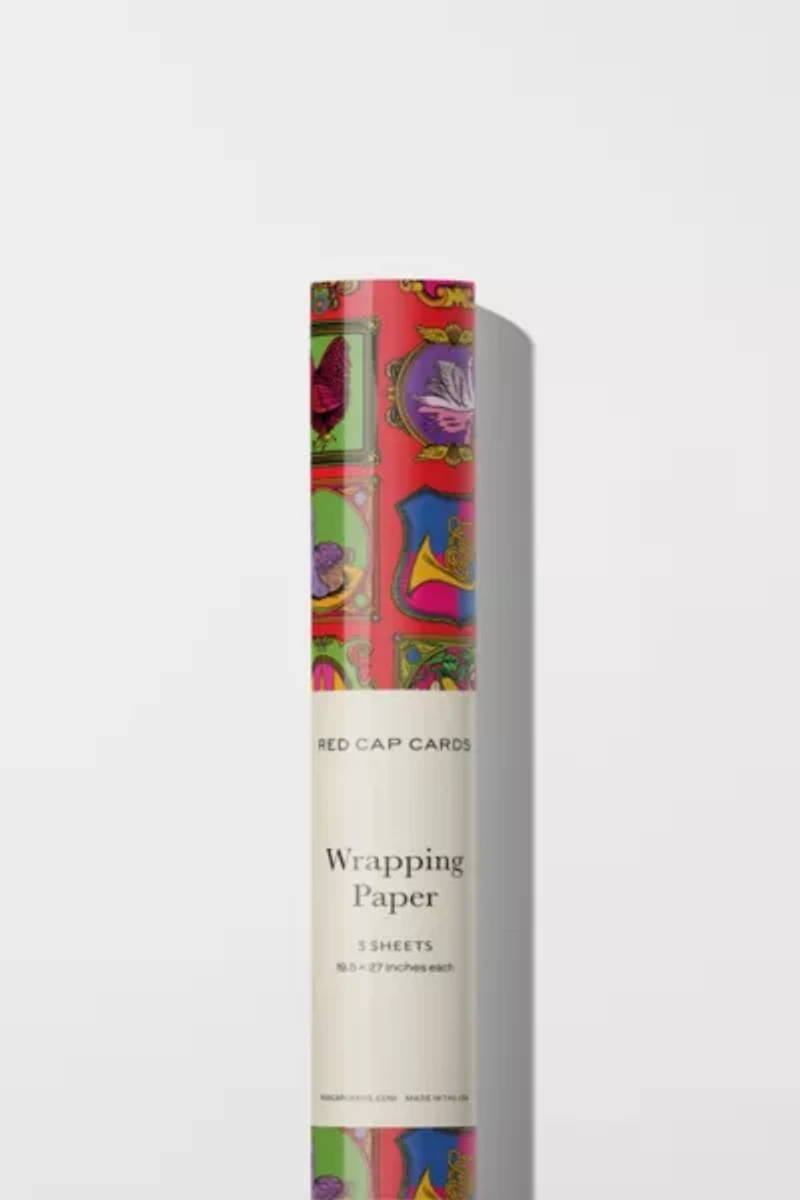 Red Cap 12 Days of Christmas Wrapping Paper