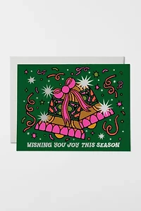 Red Cap Joy Bells Holiday Card