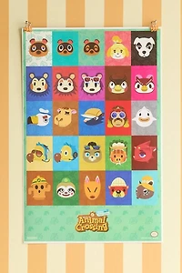 Animal Crossing New Horizons Character Icons Poster