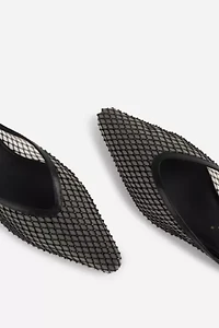 Intentionally Blank Bibi Rhinestone Mesh Mule