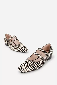 Intentionally Blank Calculated Calf Hair Mary Jane Flat