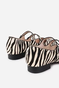 Intentionally Blank Calculated Calf Hair Mary Jane Flat