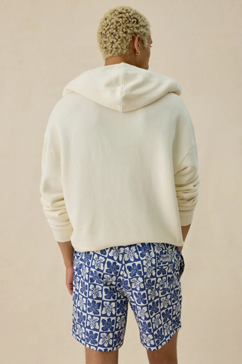Sano Checkerboard Flower 6.5” Swim Trunks