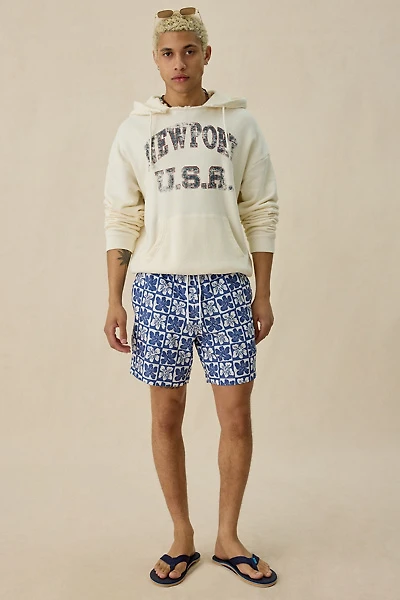 Sano Checkerboard Flower 6.5” Swim Trunks