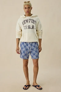 Sano Checkerboard Flower 6.5” Swim Trunks