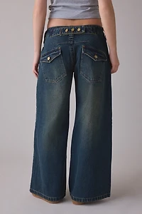 Abrand 00 Riley Engineered Super Low Mega Baggy Jean