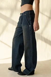 Abrand 99 Pinstripe Mega Baggy Low-Rise Jean