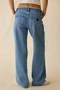 Abrand 99 Lace Trim Low-Rise Baggy Jean