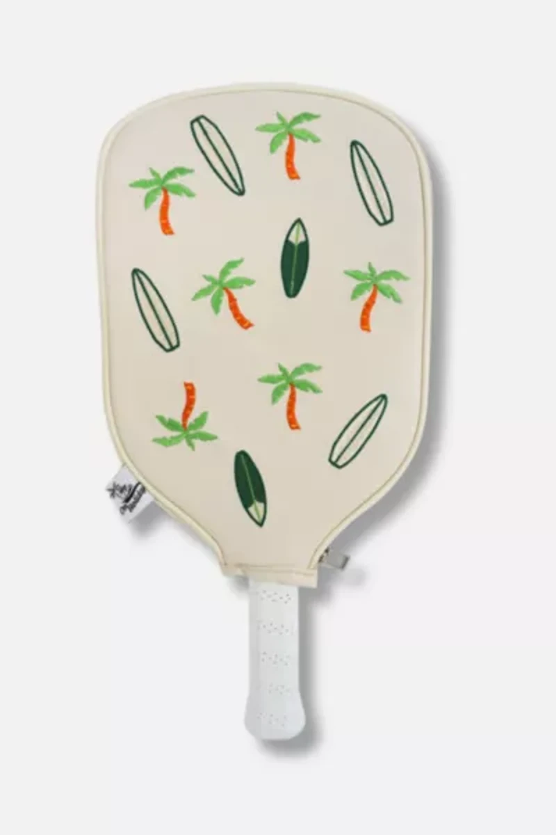 On Holiday Pickleball Leather Paddle Cover