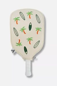On Holiday Pickleball Leather Paddle Cover