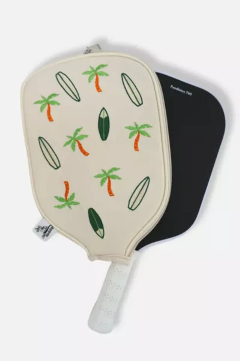 On Holiday Pickleball Leather Paddle Cover