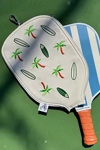 On Holiday Pickleball Leather Paddle Cover