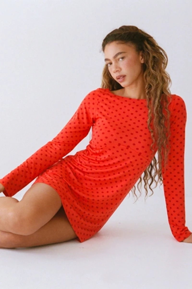 RAT BOI Boatneck Mini Dress