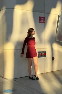 RAT BOI Boatneck Mini Dress