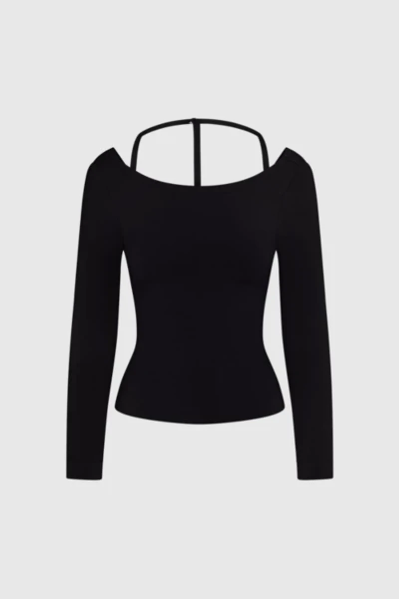RAT BOI Cowl Back Long Sleeve Top