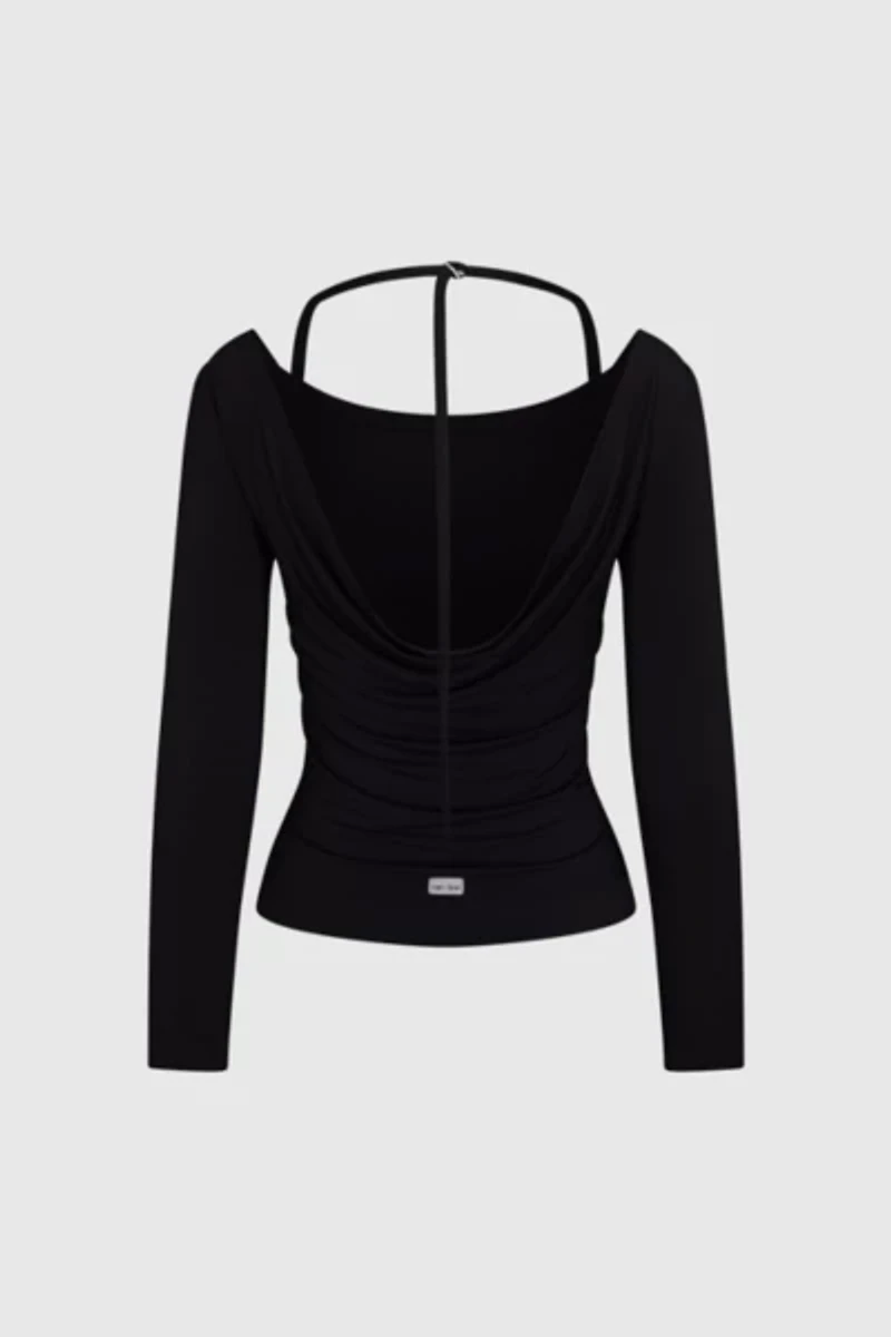 RAT BOI Cowl Back Long Sleeve Top