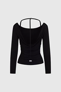 RAT BOI Cowl Back Long Sleeve Top
