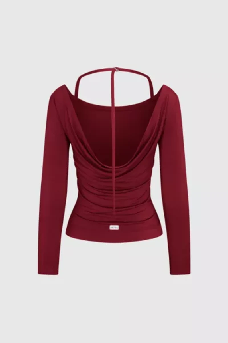 RAT BOI Cowl Back Long Sleeve Top