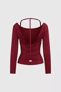 RAT BOI Cowl Back Long Sleeve Top