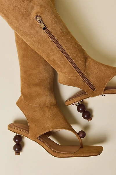 Azalea Wang Dottie Stiletto Sandal Boots