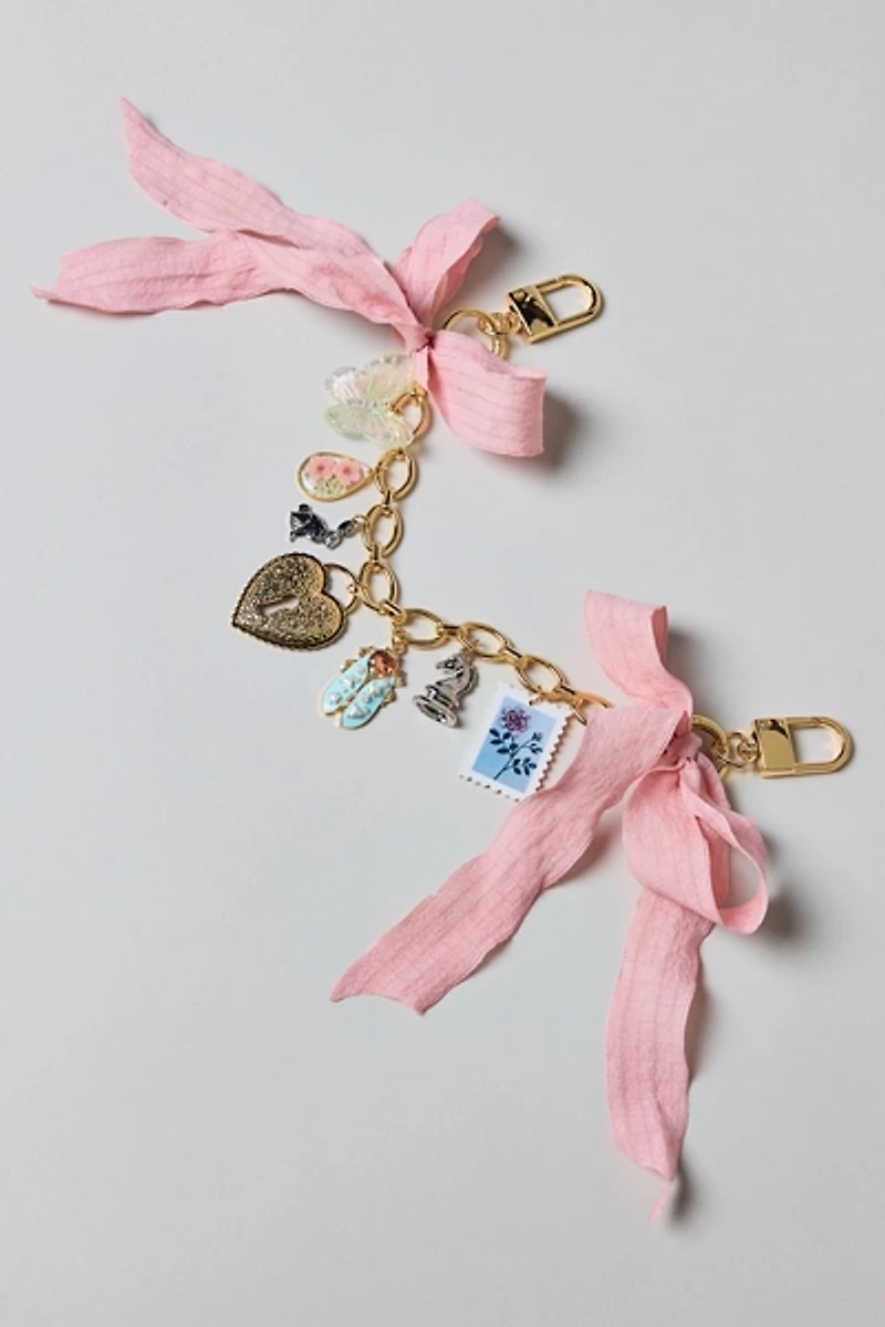Floral Fantasy Bow Charm Bag Chain
