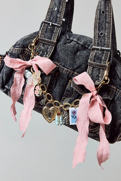 Floral Fantasy Bow Charm Bag Chain