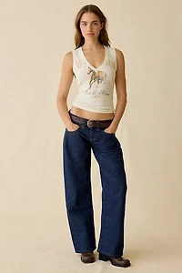 BDG Wyoming Graphic V-Neck Sleeveless Spill The Tee