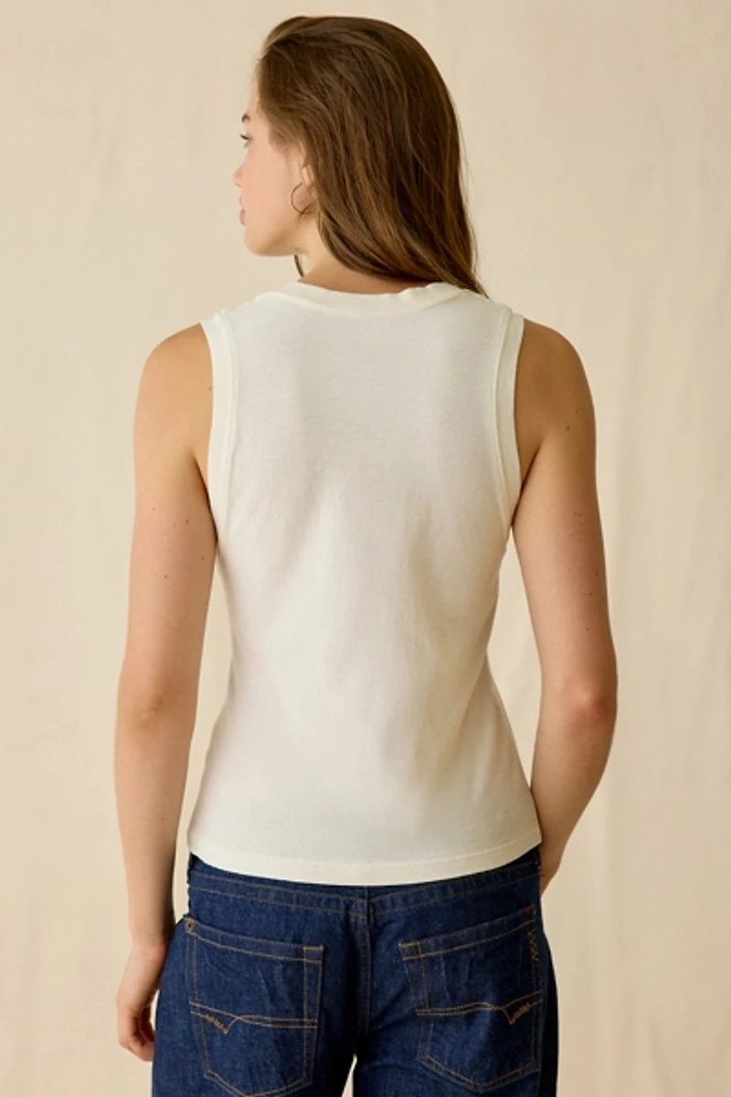 BDG Wyoming Graphic V-Neck Sleeveless Spill The Tee